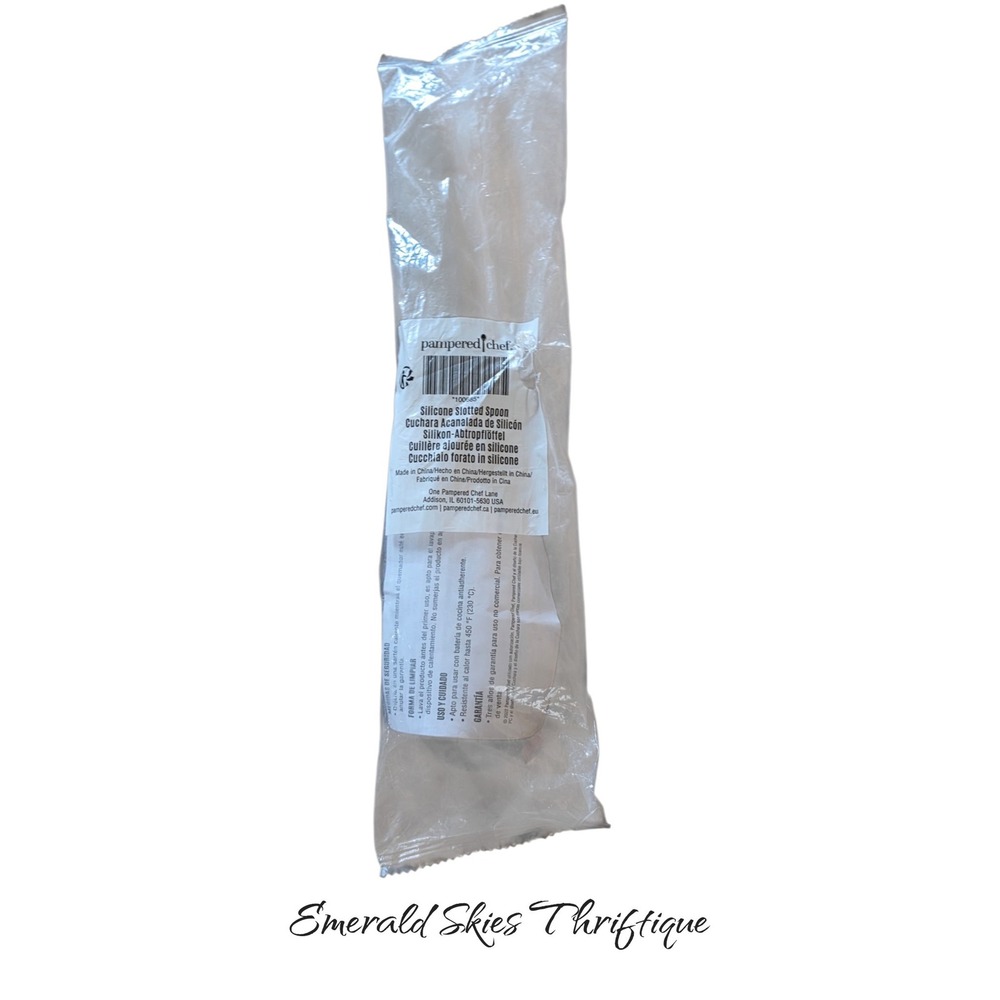 Pampered Chef 100685 Silicone Slotted Spoon new in package, free shipping